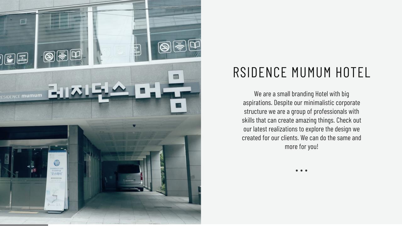 Residence Mumum Hotel Busan Eksteriør bilde